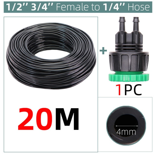 Watering PVC Hose Pipe Micro Irrigation Tubing Sprinkler 2-Way Barbed - KiwisLove