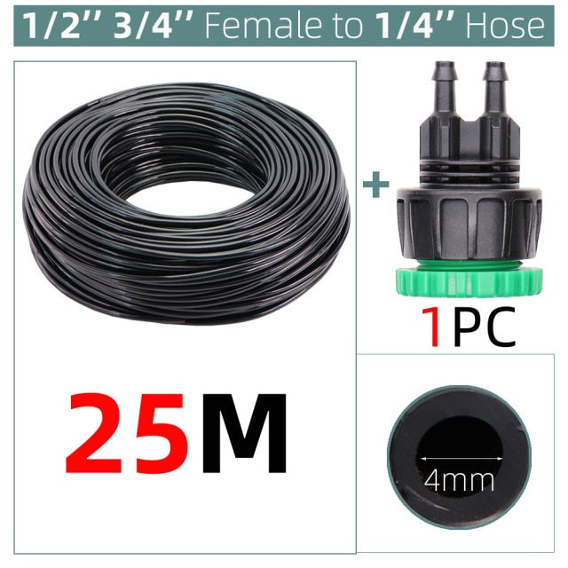 Watering PVC Hose Pipe Micro Irrigation Tubing Sprinkler 2-Way Barbed - KiwisLove
