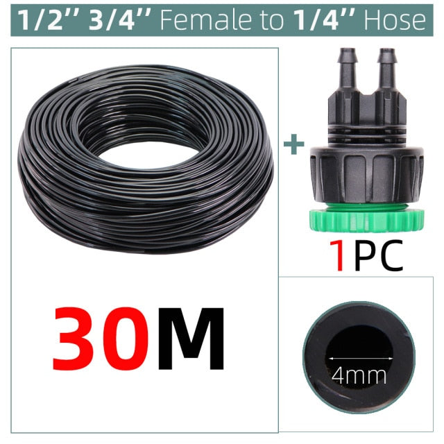 Watering PVC Hose Pipe Micro Irrigation Tubing Sprinkler 2-Way Barbed - KiwisLove