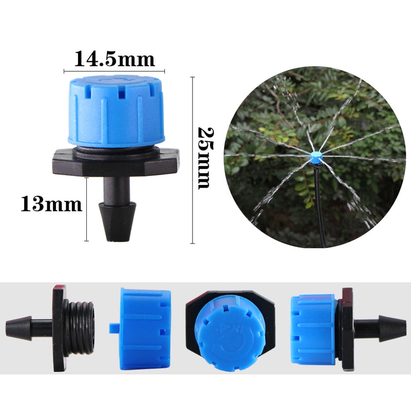 Hose Micro Drip Irrigation Watering Kit  Flow Dripper Sprinkler Spray Mist - KiwisLove