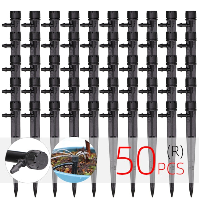 Drip Irrigation System 1/4" Hose 180 Degree Adjustable Sprinkler Kit - KiwisLove