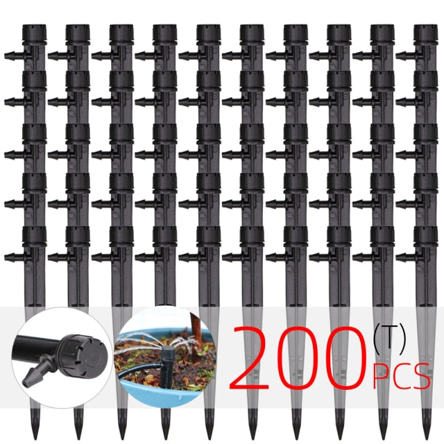 Drip Irrigation System 1/4" Hose 180 Degree Adjustable Sprinkler Kit - KiwisLove