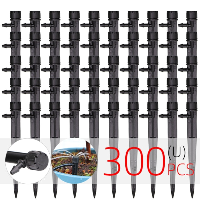 Drip Irrigation System 1/4" Hose 180 Degree Adjustable Sprinkler Kit - KiwisLove