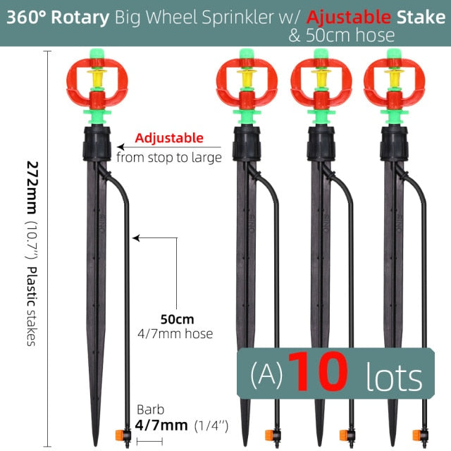360 Degrees Rotating Sprayer Refraction Mist Nozzles - KiwisLove
