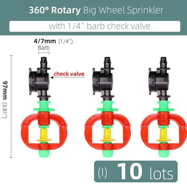 360 Degrees Rotating Sprayer Refraction Mist Nozzles - KiwisLove
