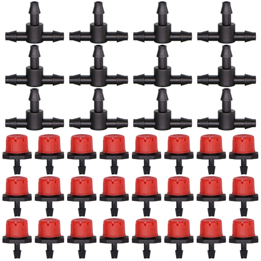 50 set Micro Drip  Dripper + Tee irrigation system  DIY automatic - KiwisLove