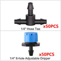 50 set Micro Drip  Dripper + Tee irrigation system  DIY automatic - KiwisLove