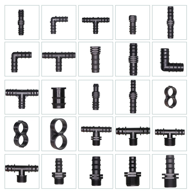 Garden Irrigation Tubing Barbed Connector Fitting Micro Drip Adapter - KiwisLove
