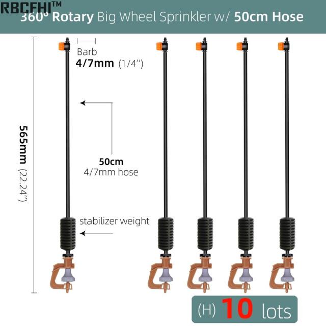 Greenhouse 360 Refraction Micro Nozzle  Drip Irrigation Misting System - KiwisLove