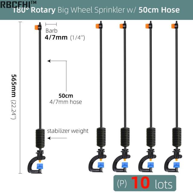Rotating Sprayer Refraction Mist Nozzles with Stakes Connector - KiwisLove