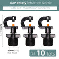 360°  Greenhouse Refraction Micro Nozzle Garden Drip Irrigation Misting - KiwisLove