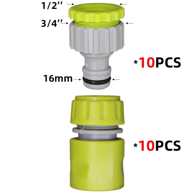 10 SET 1/2" Adapter Plug Quick Coupling Hose Tube Connector - KiwisLove