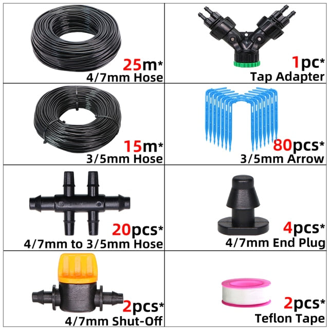 Greenhouse Blue Elbow Emitter Automatic Drip System - KiwisLove