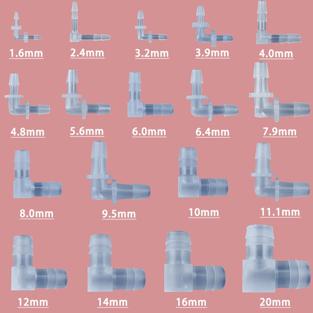 Equal 90 Degree Elbow Connectors Plastic Aquarium Fish Tank Aerator - KiwisLove