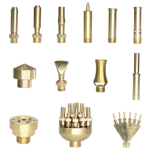 15 Types of Horticulture Brass Fountain Nozzles Sprinklers Pond Rotating - KiwisLove