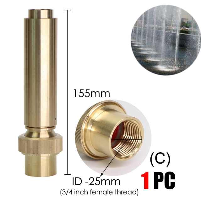 15 Types of Horticulture Brass Fountain Nozzles Sprinklers Pond Rotating - KiwisLove