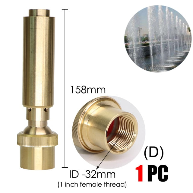 15 Types of Horticulture Brass Fountain Nozzles Sprinklers Pond Rotating - KiwisLove