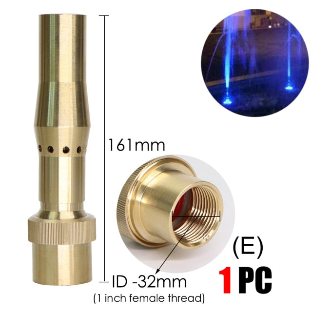 15 Types of Horticulture Brass Fountain Nozzles Sprinklers Pond Rotating - KiwisLove