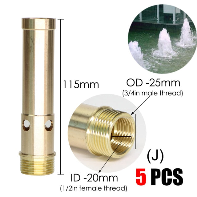 15 Types of Horticulture Brass Fountain Nozzles Sprinklers Pond Rotating - KiwisLove