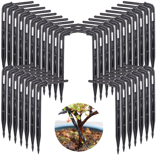 200 pcs Greenhouse Garden Watering Dripper 1/8'' Arrow Elbow Dripping - KiwisLove