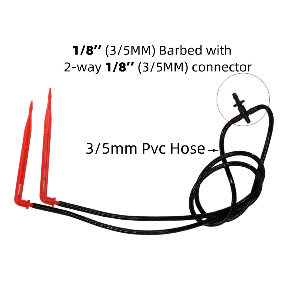 200 pcs Greenhouse Garden Watering Dripper 1/8'' Arrow Elbow Dripping - KiwisLove