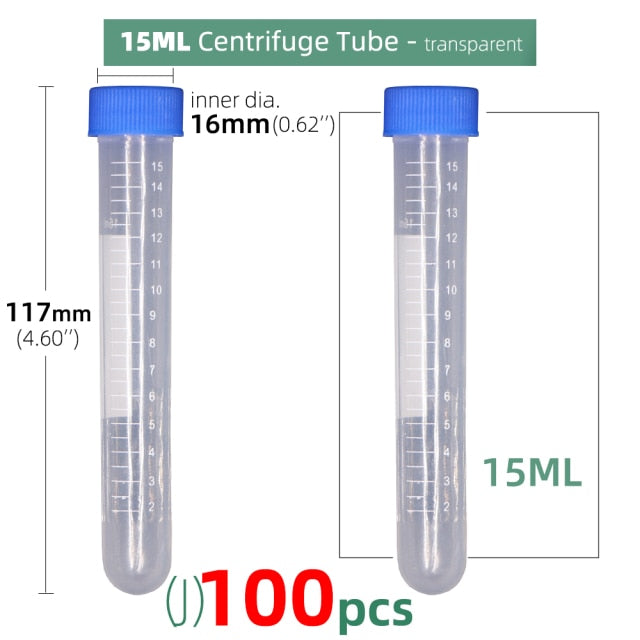 Garden Storage Clear Plastic Bottle Centrifuge Tube Transparent Container - KiwisLove