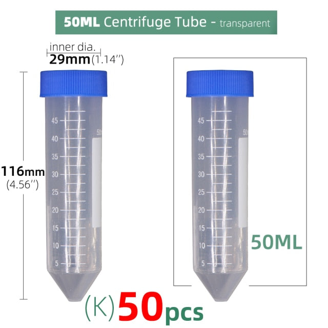 Garden Storage Clear Plastic Bottle Centrifuge Tube Transparent Container - KiwisLove