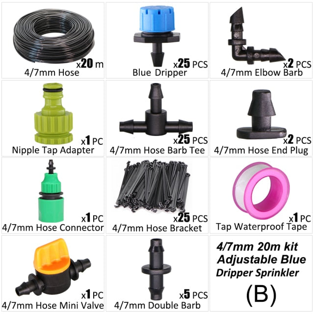 20m Garden Shower Drip Irrigation Sprayer System - KiwisLove