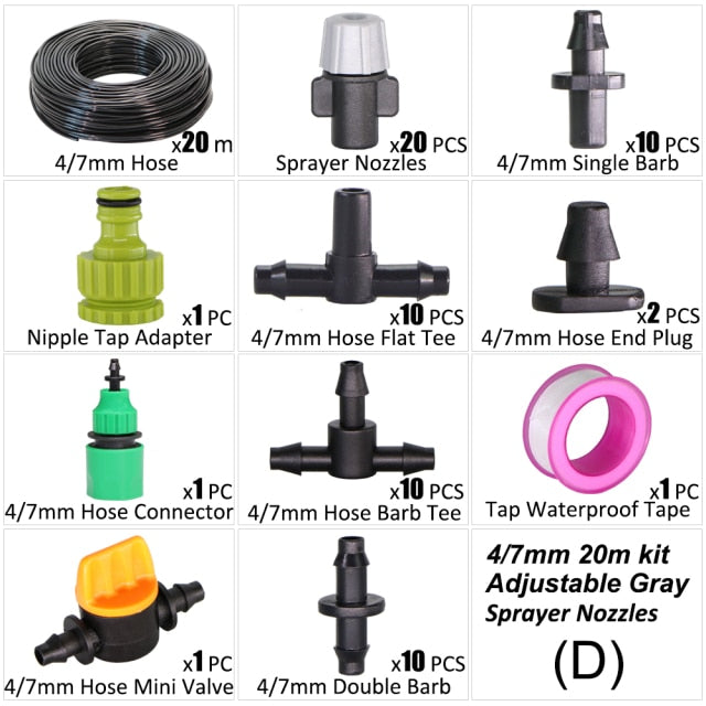 20m Garden Shower Drip Irrigation Sprayer System - KiwisLove