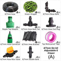 DIY 1/4" Tubing Drip Irrigation Kit Garden Watering Cooling Mist System - KiwisLove