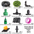 DIY 1/4" Tubing Drip Irrigation Kit Garden Watering Cooling Mist System - KiwisLove