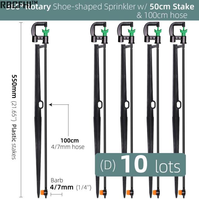 360 Degrees G Type Nozzles Sprayer Watering System Automatic Rotating - KiwisLove