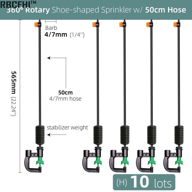 360 Degrees G Type Nozzles Sprayer Watering System Automatic Rotating - KiwisLove