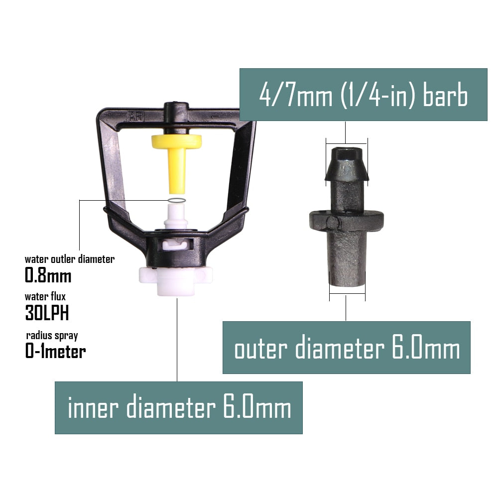 Garden Irrigation Misting Refraction Hanging Nozzle Watering Sprinkler - KiwisLove