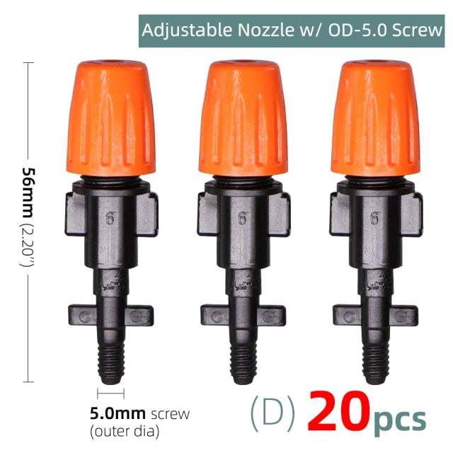 Garden Watering  Nozzle Drippers Sprayer Misting Atomizing Sprinklers - KiwisLove