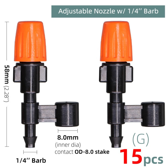 Garden Watering  Nozzle Drippers Sprayer Misting Atomizing Sprinklers - KiwisLove