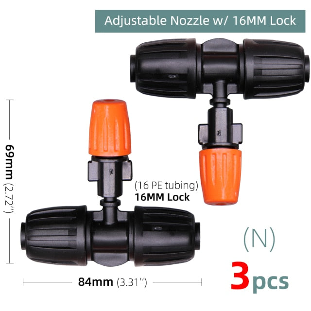 Garden Watering  Nozzle Drippers Sprayer Misting Atomizing Sprinklers - KiwisLove