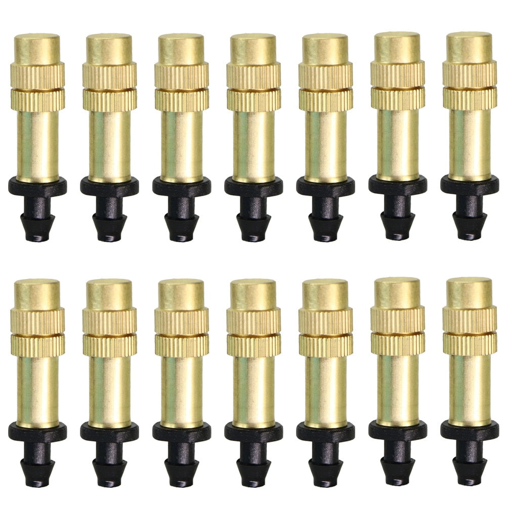 Garden Brass Misting Watering Nozzle Single Barb Connector - KiwisLove