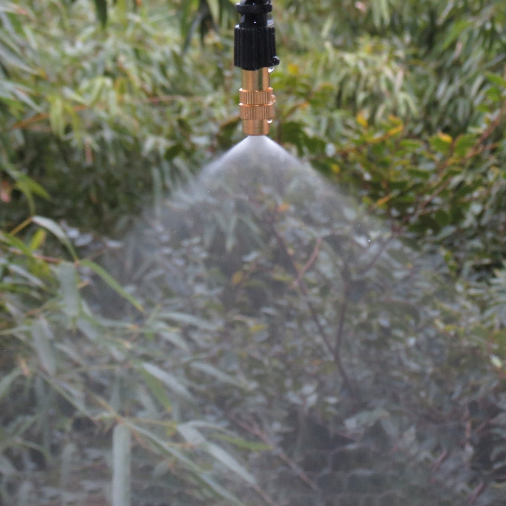 Garden Brass Misting Watering Nozzle Single Barb Connector - KiwisLove