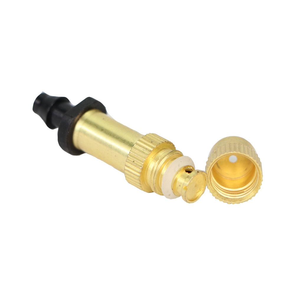 Garden Brass Misting Watering Nozzle Single Barb Connector - KiwisLove
