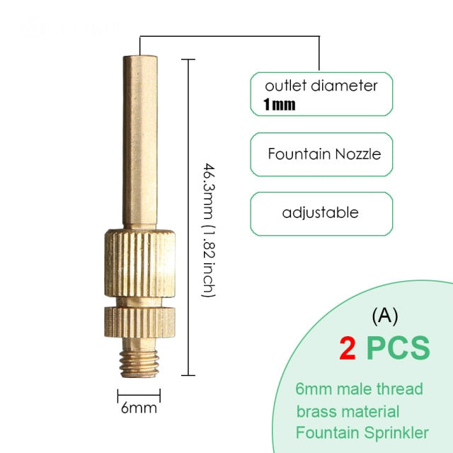 10 Kinds of Models Garden Adjustable Fountain Nozzle Brass - KiwisLove