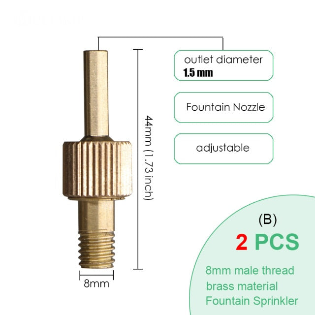 10 Kinds of Models Garden Adjustable Fountain Nozzle Brass - KiwisLove