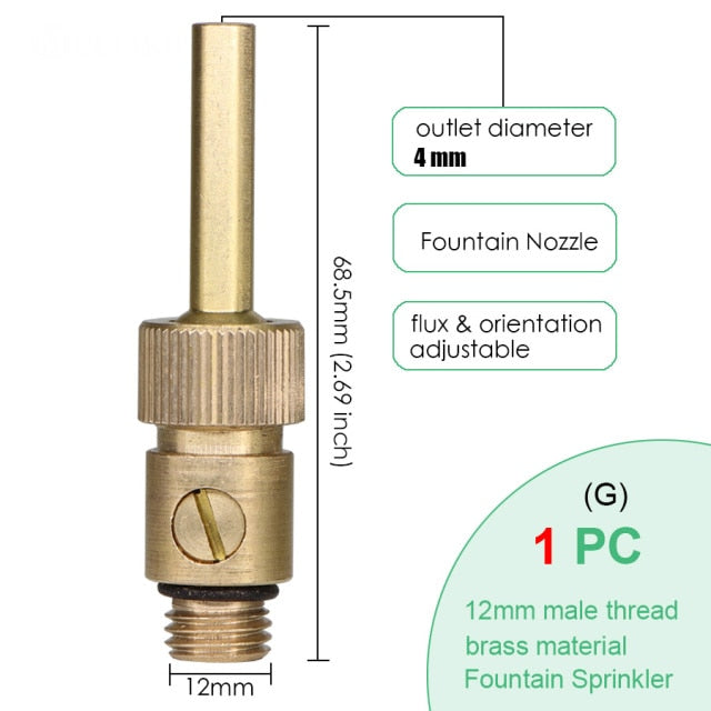 10 Kinds of Models Garden Adjustable Fountain Nozzle Brass - KiwisLove