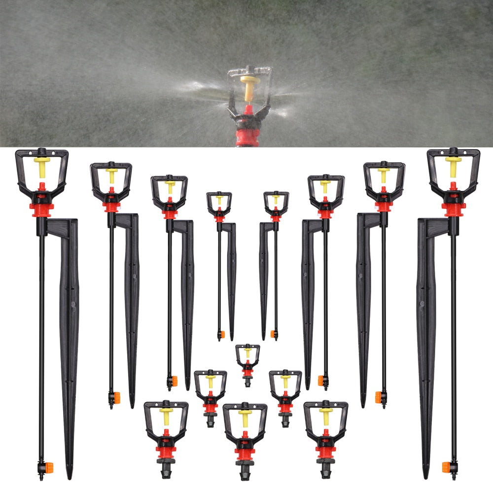 Rotating 360 Degrees Sprayer Refraction Mist Nozzles with Stakes - KiwisLove