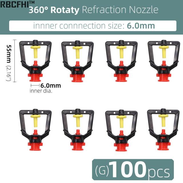 Rotating 360 Degrees Sprayer Refraction Mist Nozzles with Stakes - KiwisLove