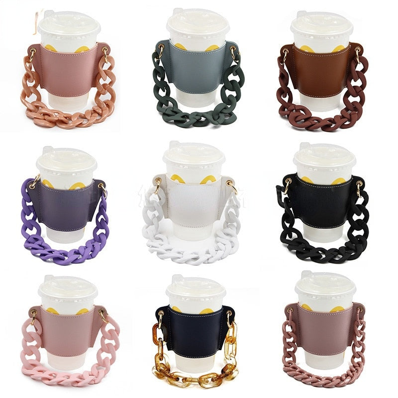 350ml Chain Portable Coffee Cup Holder - KiwisLove