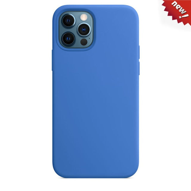 Silicone Case For iPhone 11 12  Pro  Max  Full Cover - KiwisLove