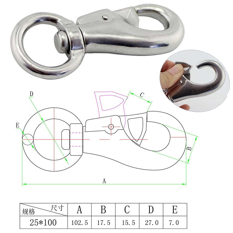 SUS304 Rotary Swing Fixed Plate Heavy Duty Swing Hangers Sets Yoga Hanging Chair - KiwisLove