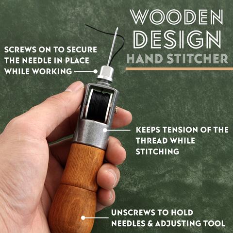 Sewing Needle Leather Sewing Awl Kit Hand Stitcher Set - KiwisLove