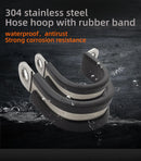 304 stainless steel Rubber Lined P Clips R-type pipe clampCable Mounting Hose Pipe  Clamp hose clamp fixed clamp pipe bracket - KiwisLove